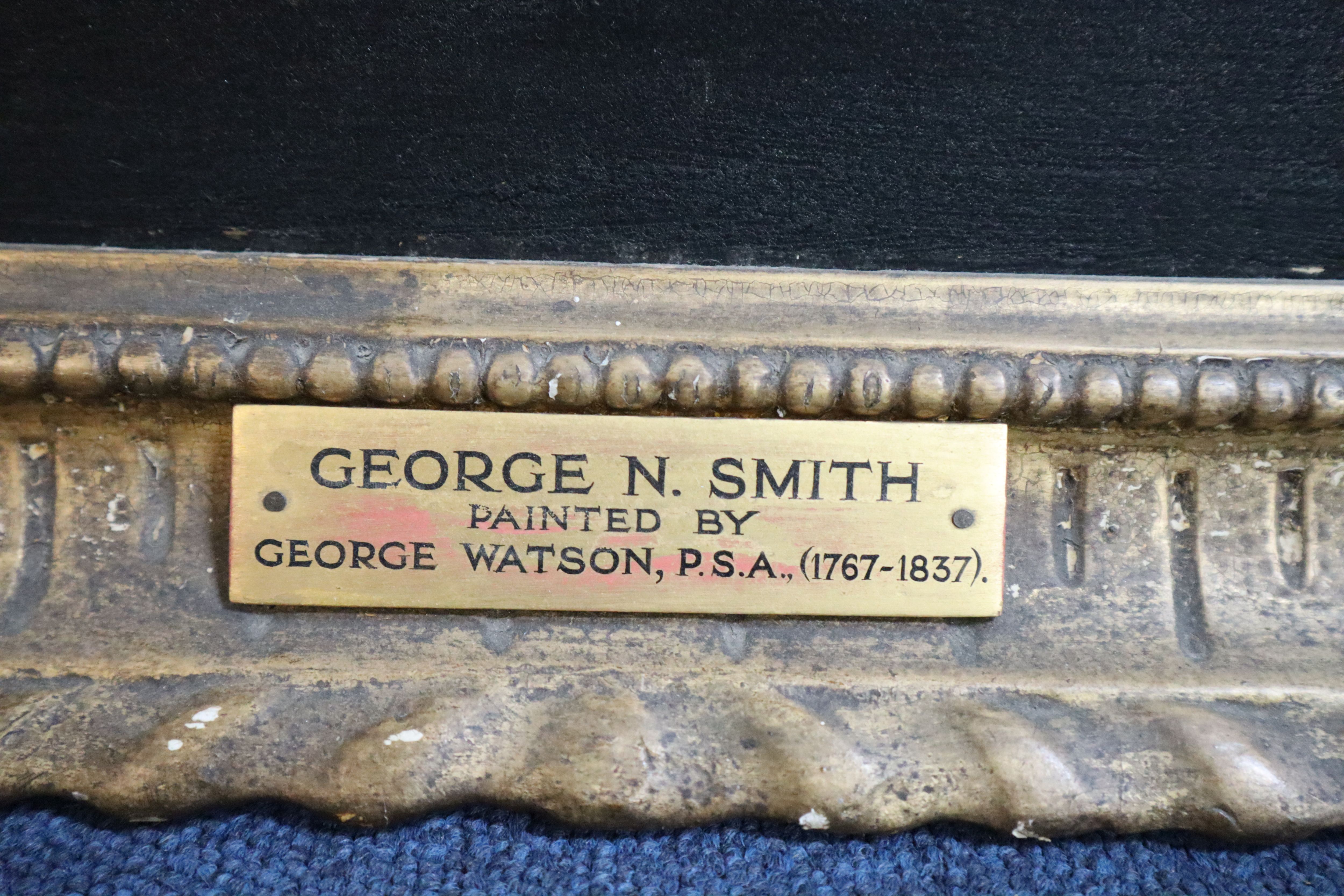 George Watson PSA (1767-1837) Head and shoulder portrait of the artist George N. Smith 28.5 x 24in.
